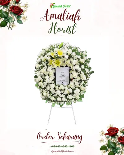 Krans Bunga Duka Cita di Joanyar